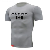 Tight t shirt Mens Short Sleeve Running Shirts Quick Dry Compression