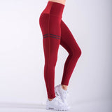 New Hotsale Women Gold Print Leggings No Transparent Exercise Fitness Leggings Push Up