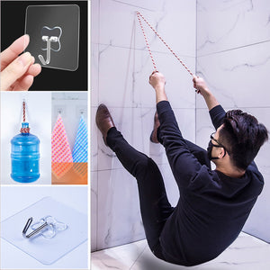 Strong Transparent Suction Cup Sucker Wall Hooks Hanger For Kitchen