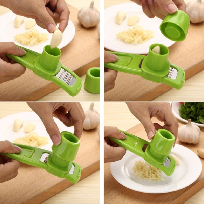 Color Kitchen Accessories Plastic Ginger Garlic Grinding Tool Magic Silicone Peeler Slicer Cutter Grater Planer