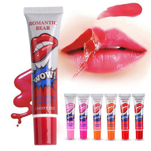 Amazing 6 Colors Peel Off Liquid Lipstick Waterproof Long Lasting Lip Gloss Lint Mask Makeup