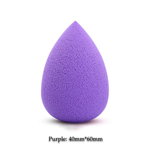 BIOAUNT New 6 Colors of Pro Face Foundation Sponge Powder Puff Drop-shaped Smooth Cosmetic