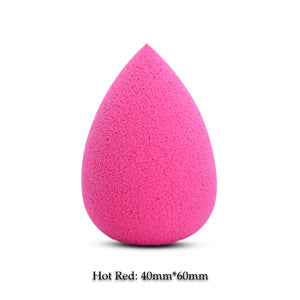 BIOAUNT New 6 Colors of Pro Face Foundation Sponge Powder Puff Drop-shaped Smooth Cosmetic