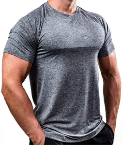 Men's Running T-Shirts, Quick Dry Compression Sport T-Shirts, Fitness