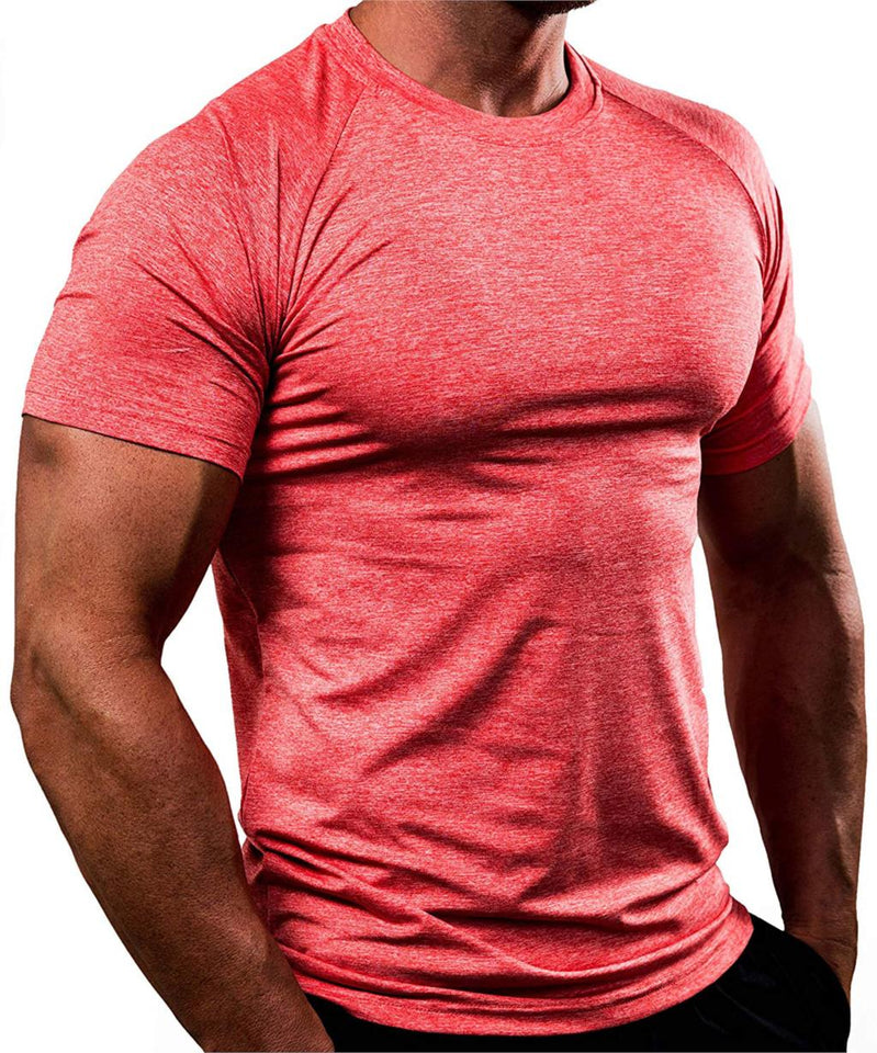 Men's Running T-Shirts, Quick Dry Compression Sport T-Shirts, Fitness