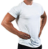 Men's Running T-Shirts, Quick Dry Compression Sport T-Shirts, Fitness