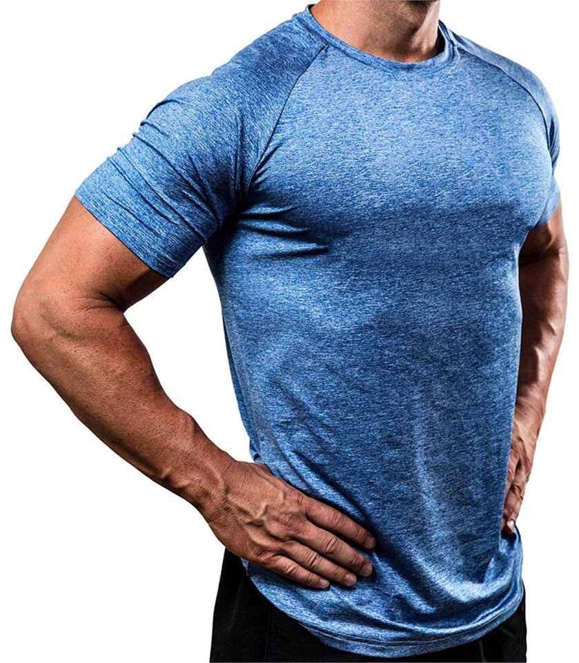 Men's Running T-Shirts, Quick Dry Compression Sport T-Shirts, Fitness