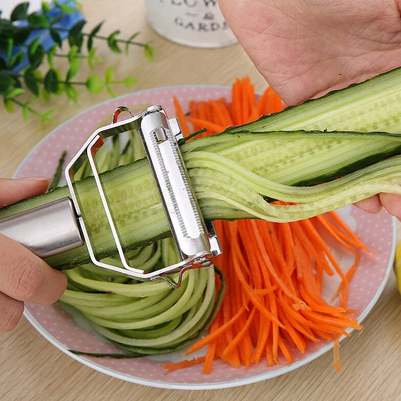 Stainless Steel Peeler Vegetable Cucumber Carrot Fruit Potato Double Planing Grater Planing Kitchen Accessories